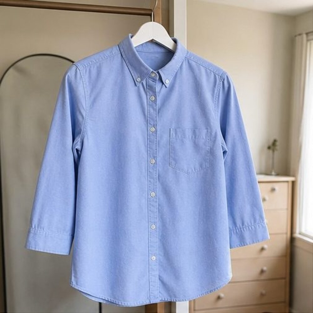 Blush Button Blouse